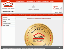 Tablet Screenshot of domstav.sk